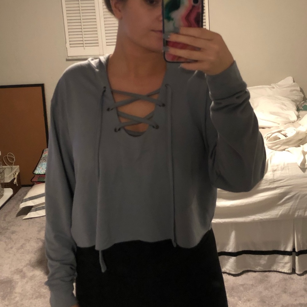Express cropped sweatshirt